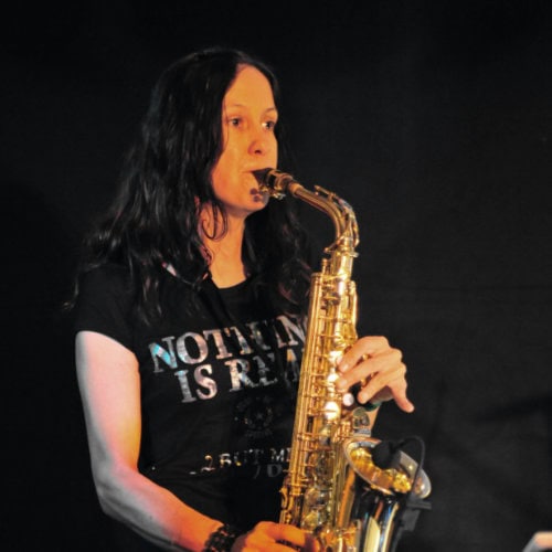Nicole Schürmann am Saxophon